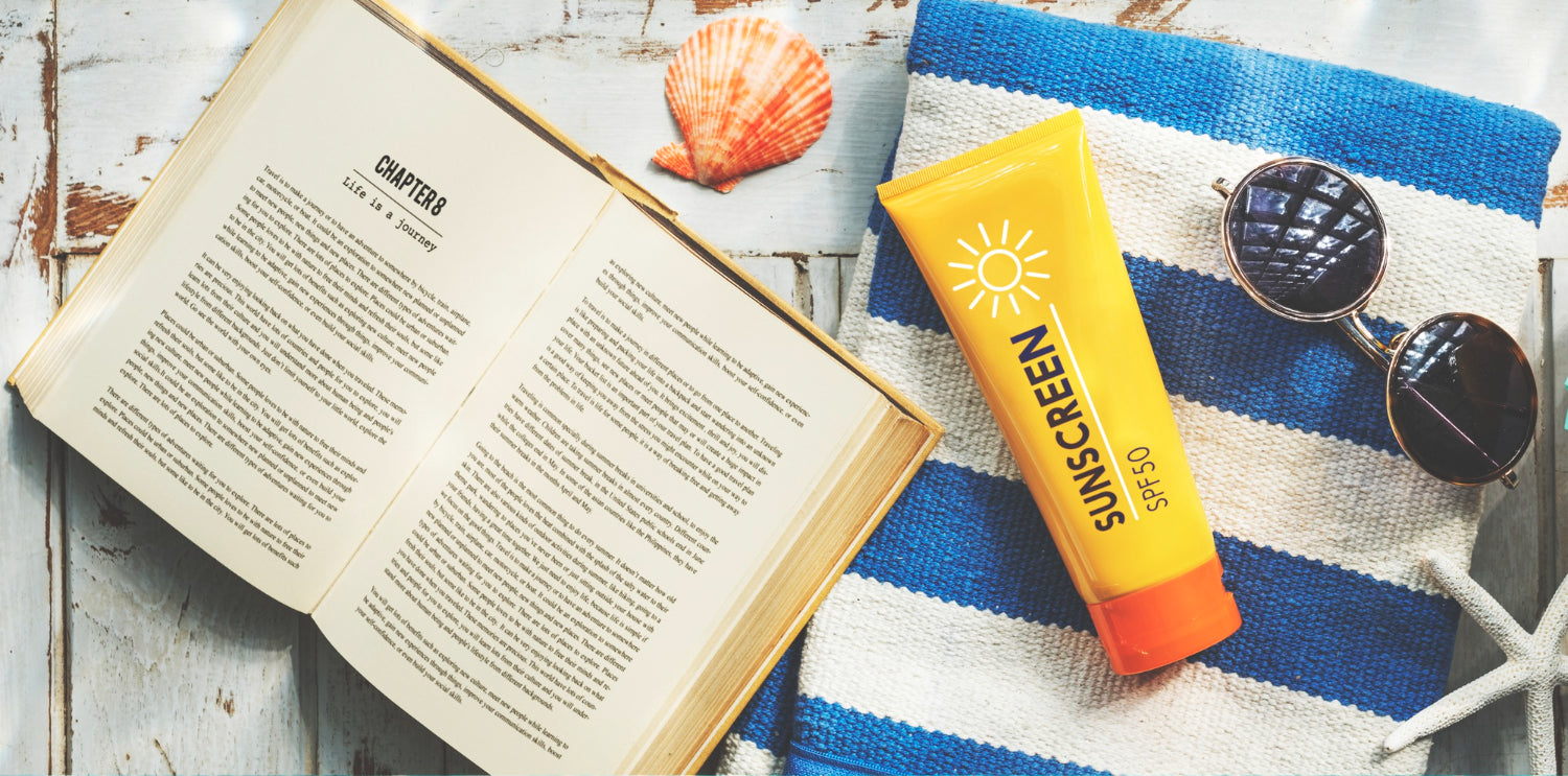 Sunscreen at the beach