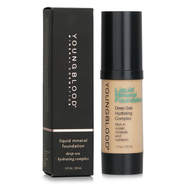 Youngblood Liquid Mineral Foundation, Shell 30ml/1oz