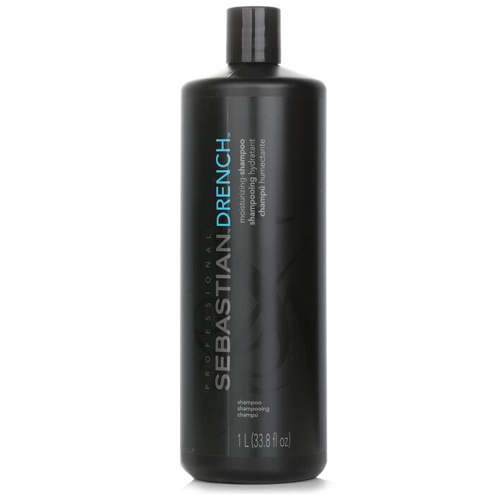 Dry hair shampoo - Sebastian Drench Moisturizing Shampoo 1000ml/33.8oz for moisturizing and nourishment.