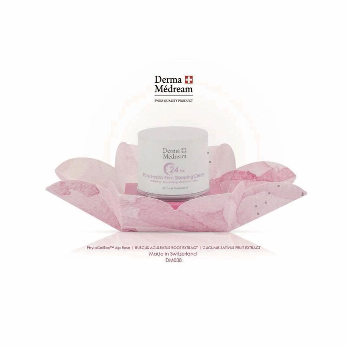 Derma Medream ROSE Hydra-Firm Sleeping Cream (Moisturising, Rejuvenating, Radiance, Firing) (e50ml) DM038 Fixed Size for skincare needs