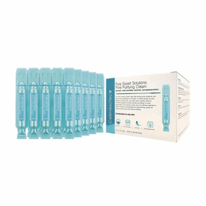Cellmesotec Pore Purifying Cream for oil control, hydration, and pore minimization.