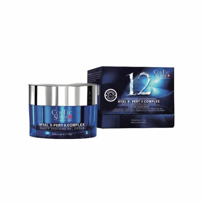 Costec Suisse Hyal X-Pert 5 Complex Water Soothing Gel Cream (Moisturising, Exfolianes, Improving Complexion, Reduce Fine Lines) (e50ml) CT003 Fixed Size for skincare needs