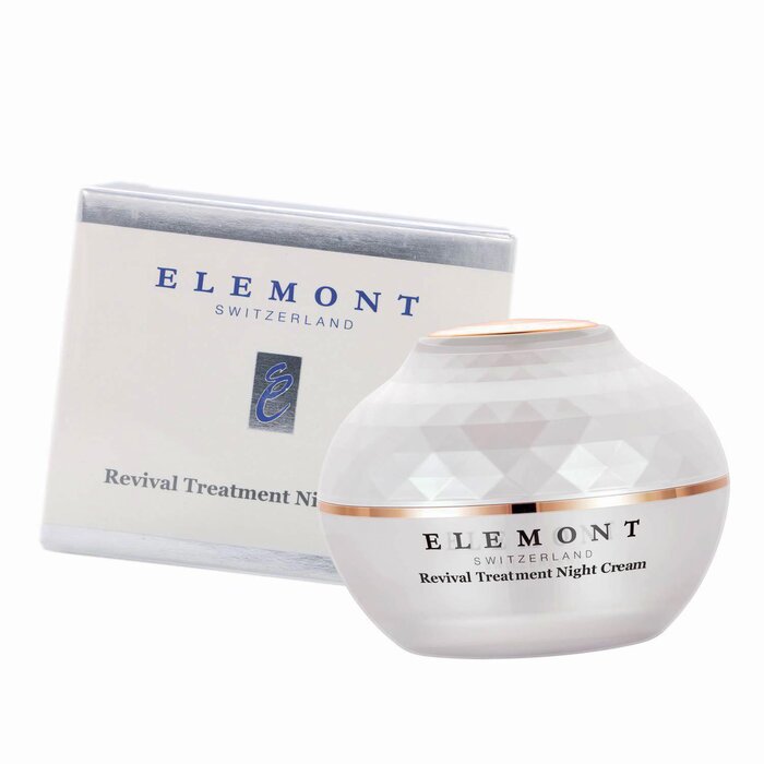 ELEMONT Revival Treatment Night Cream (Firming, Lifting , Anti-Wrinkle Aging, Hydrating, Brightening) (e50ml) E108 Fixed Size for skincare needs