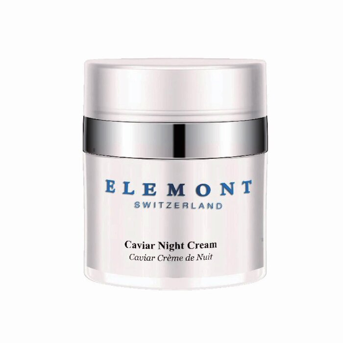 ELEMONT Caviar Night Cream (Anti-Wrinkling, Firming , Rejuvenating) (e50ml) E115 Fixed Size for skincare needs