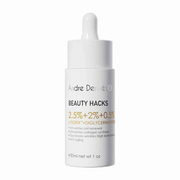 Andre Dermes Beauty Hacks 2.5 Percent Lysofix Plus 2 Percent Diglycerin Plus 0.5 Percent Sytenola Serum 30ml