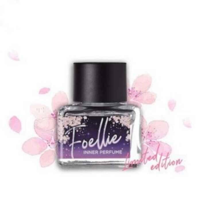 Foellie Inner Perfume (cherry blossom flavor) pink box 5ml perfume for gifting and daily use