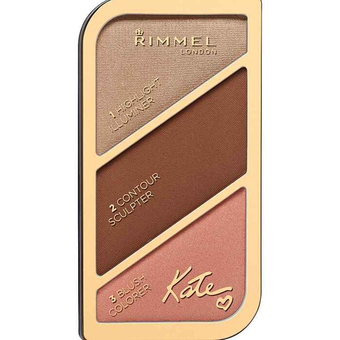 Rimmel London Kate Sculpting & Highlighting Kit Golden Bronze for warm tones
