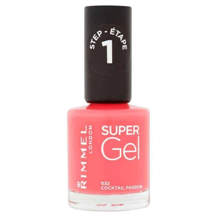 Rimmel London Super Gel, 032 Cocktail 12ml for strengthening and beautifying nails