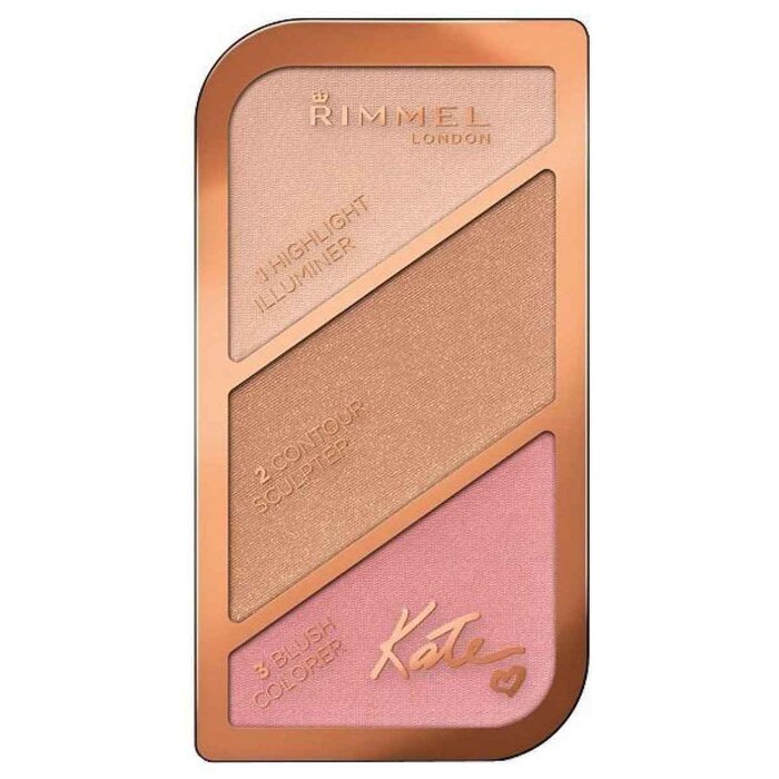 Rimmel London Kate Sculpting Blush Palette Golden Sand for sculpted cheeks