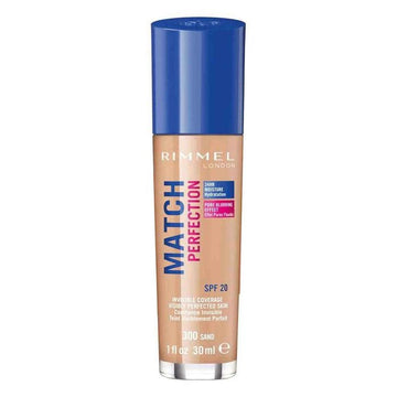 Rimmel London Match Perfection Liquid Foundation SPF20, 300 Sand 30ml