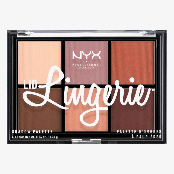 NYX Professional Makeup Lid Lingerie Shadow Palette, LLSP01 1.3gx6 product image for enhancing eye makeup
