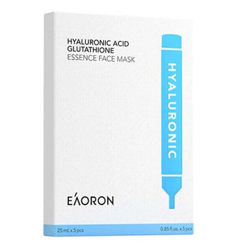 EAORON Hyaluronic Acid Glutathione Essence Face Mask 25ml x 5pcs