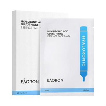 EAORON Hyaluronic Acid Glutathione Essence Face Mask 25ml x 5pcs