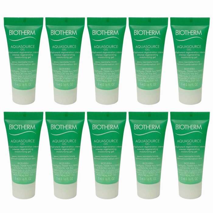 Biotherm Aquasource Intense Regenerating Moisturizing Gel 5ml × 10pcs for skincare needs