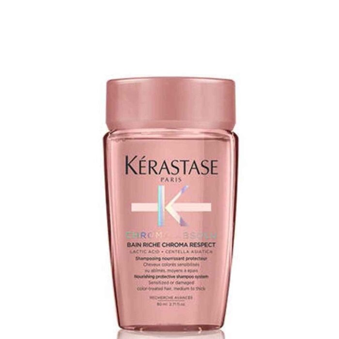 Kerastase Chroma Absolu Bain Riche Chroma Respect Shampoo 80ml Shampoo for daily use in hair care.