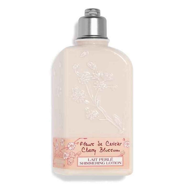Cherry Blossom Shimmering Lotion - L'Occitane - for radiant body care