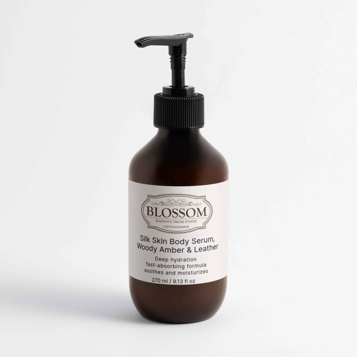 Blossom Body Serum - Woody Amber & Leather - for silky smooth skin