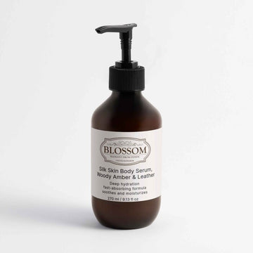 Blossom Silk Skin Body Serum, Woody Amber & Leather Fixed Size