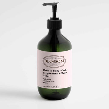Blossom Hand & Body Wash, Peppermint & Dark Cedar Fixed Size