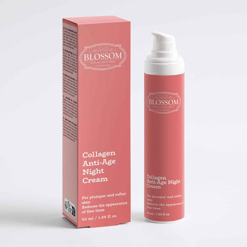 Blossom Collagen Anti-Age Night Cream, Designed from the UK Fixed Size