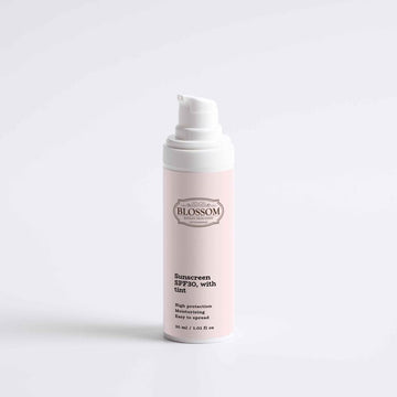 Blossom Sunscreen SPF30, with tint, designed from the UK Fixed Size