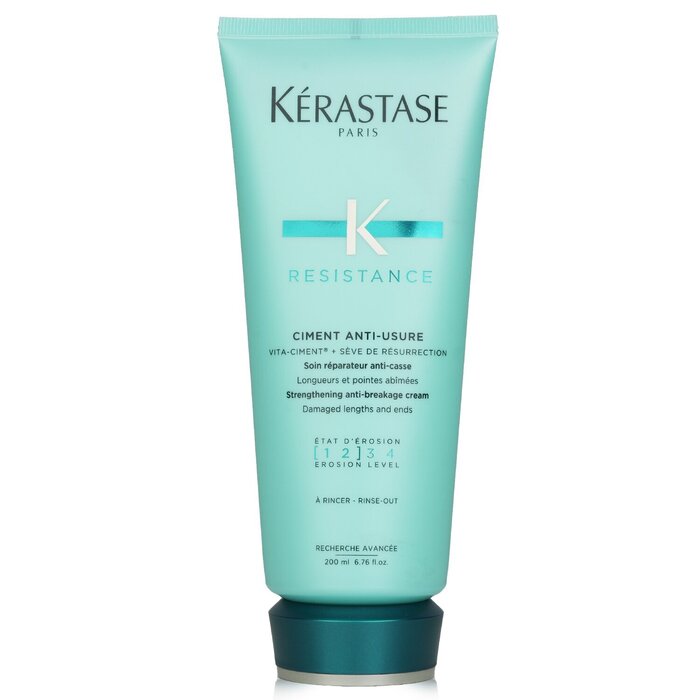 Kerastase Resistance Ciment Anti-Usure Strengthening Anti-Breakage Cream - Rinse Out (For Damaged Lengths & Ends) 200ml/6.8oz - perfect for hair treatment at home