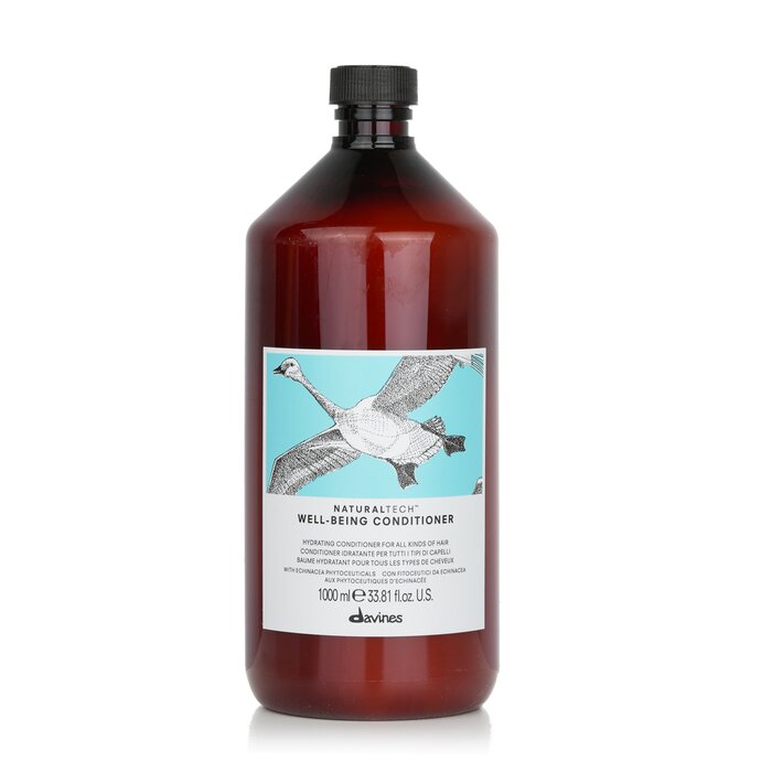 Davines Natural Tech Well-Being Conditioner 1000ml/33.8oz hair conditioner for salon & home use