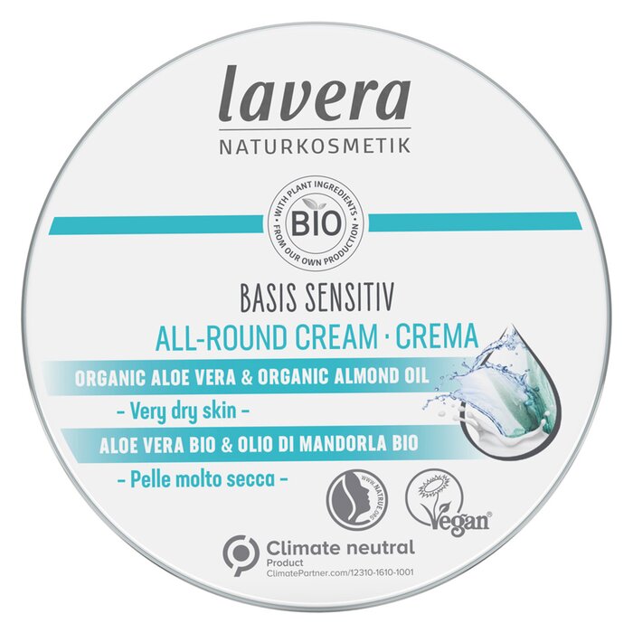 Lavera Basis Sensitiv All-Round Cream 150ml/5oz for skincare needs