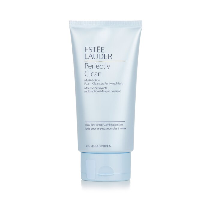 Estee Lauder Perfectly Clean Foam Cleanser and Mask for glowing skin