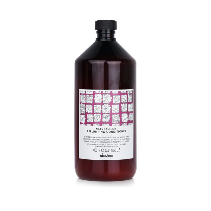 Davines Natural Tech Replumping Conditioner (For All Hair Types) 1000ml/33.8oz hair conditioner for salon & home use