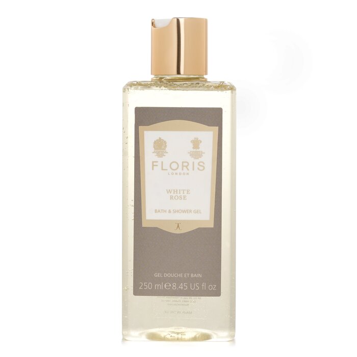 Floris White Rose Moisturising Bath & Shower Gel(Random Packaging) 250ml/8.5oz - ideal for body care and skincare routine