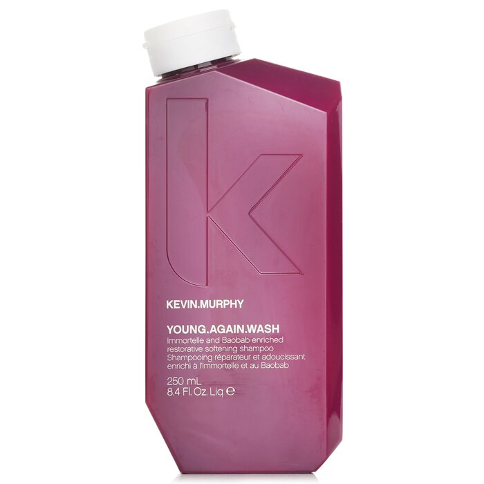 Dry hair shampoo - Kevin.Murphy Young.Again.Wash (Immortelle and Baobab Infused Restorative Softening Shampoo - To Dry Brittle Hair) 250ml/8.4oz for moisturizing and nourishment.