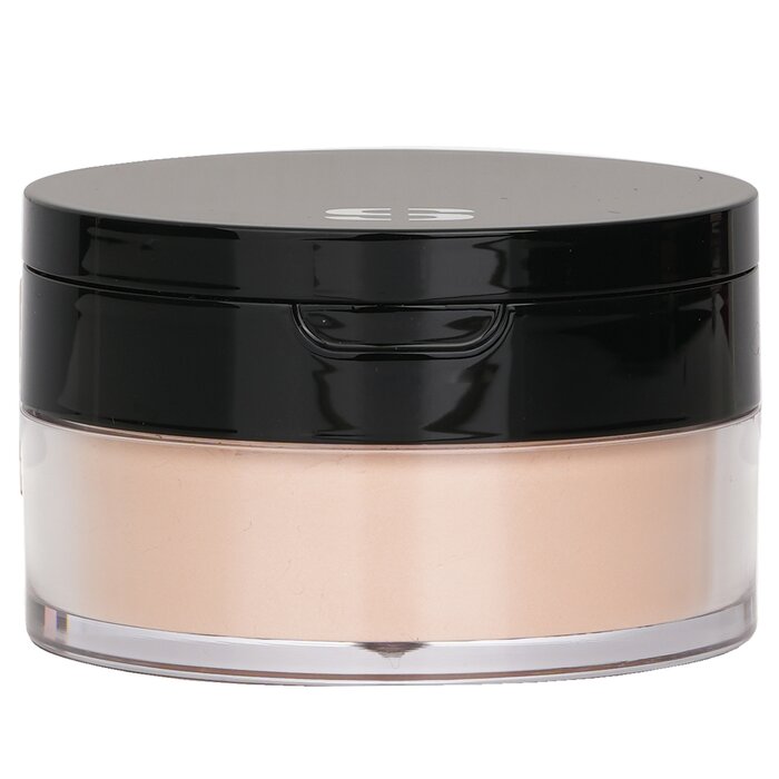 Loose face powder with irisee finish
