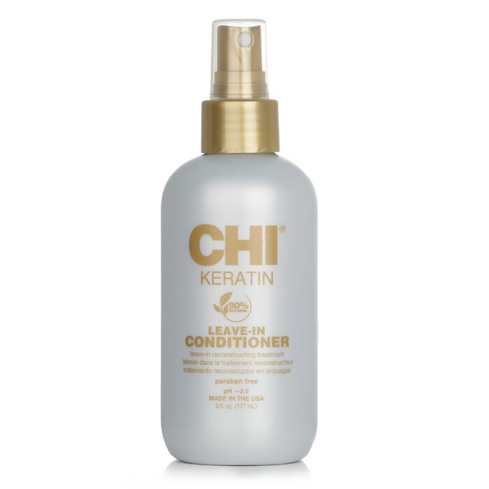 CHI Keratin Leave-In Conditioner (Leave in Reconstructive Treatment) 177ml/6oz - perfect for hair treatment at home