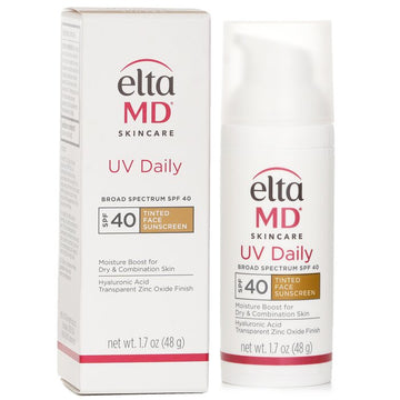 EltaMD UV Daily Moisturizing Facial Sunscreen SPF 40 - For Normal, Combination & Post-Procedure Skin - Tinted (Random Packaging) 48g/1.7oz