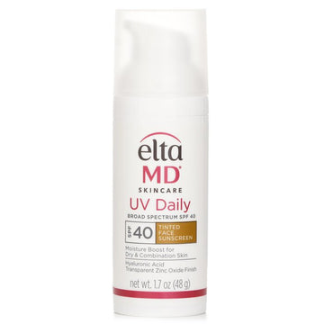 EltaMD UV Daily Moisturizing Facial Sunscreen SPF 40 - For Normal, Combination & Post-Procedure Skin - Tinted (Random Packaging) 48g/1.7oz