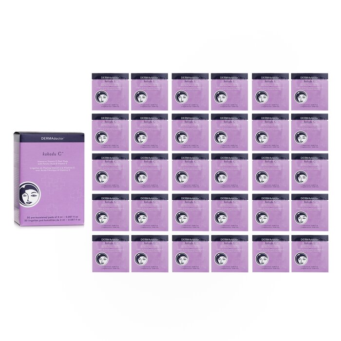 DERMAdoctor Kakadu C Peel Pads for exfoliation and skin brightening.