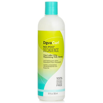 DevaCurl No-Poo Decadence (Zero Lather Ultra Moisturizing Milk Cleanser - For Super Curly Hair) 355ml/12oz