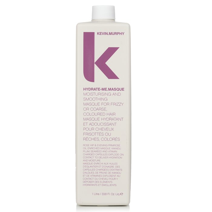 Kevin.Murphy Hydrate-Me.Masque (Moisturizing and Smoothing Masque - For Frizzy or Coarse, Coloured Hair) 1000ml/33.6oz hair mask for deep conditioning and repair