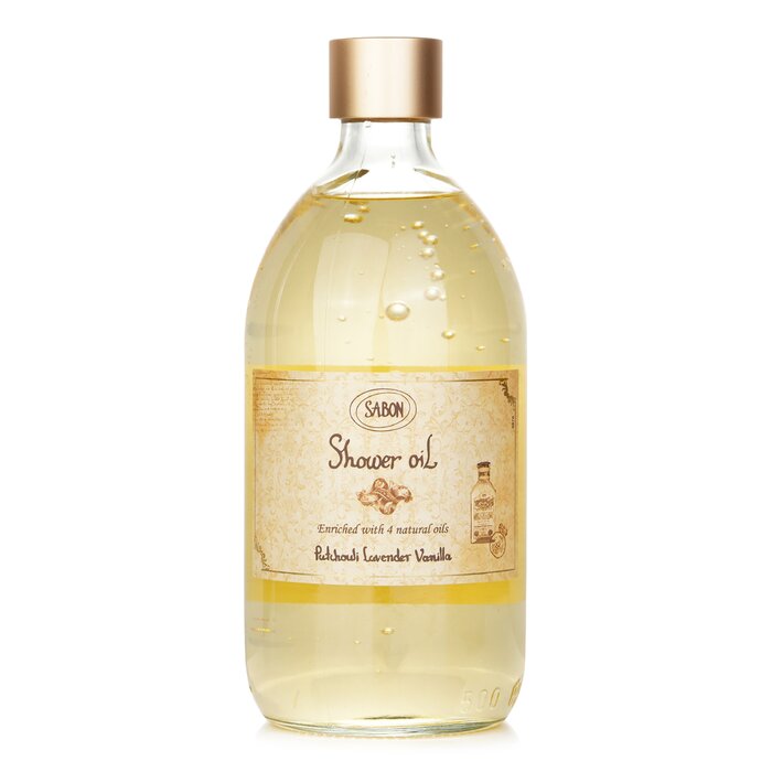 Shower Oil – Patchouli Lavender Vanilla – for relaxing skin cleanse