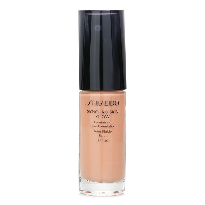 Shiseido Synchro Skin Glow Luminizing Fluid Foundation SPF 20 Rose 4 for glowing skin