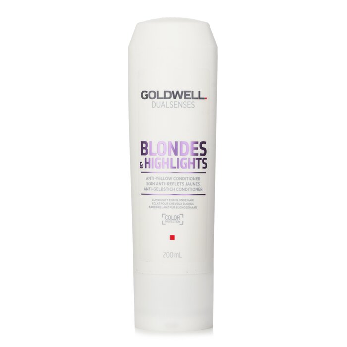 Goldwell Dual Senses Blondes & Highlights Anti-Yellow Conditioner (Luminosity For Blonde Hair) 200ml/6.8oz hair conditioner for salon & home use