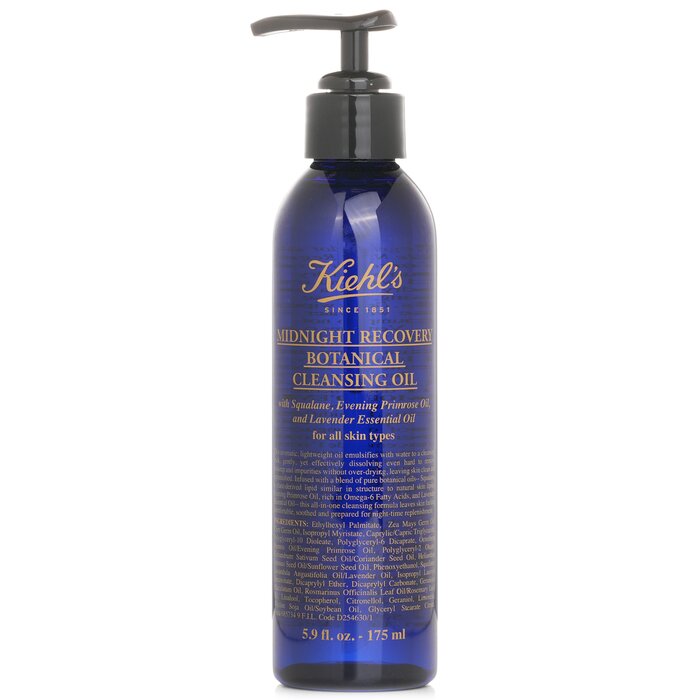 Kiehl's Midnight Recovery Cleansing Oil for nighttime cleansing