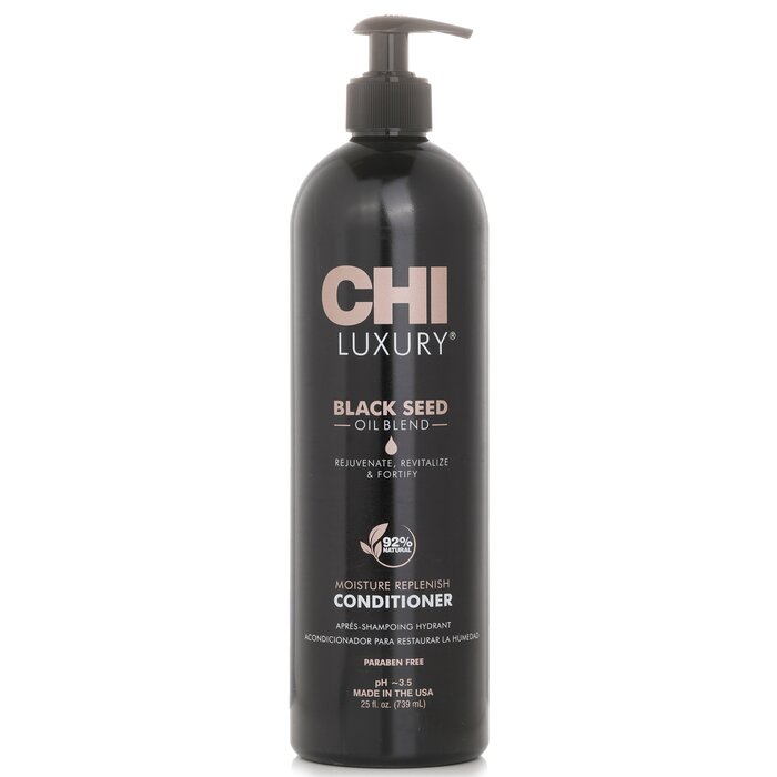 CHI Luxury Black Seed Oil Moisture Replenish Conditioner 739ml/25oz hair conditioner for salon & home use