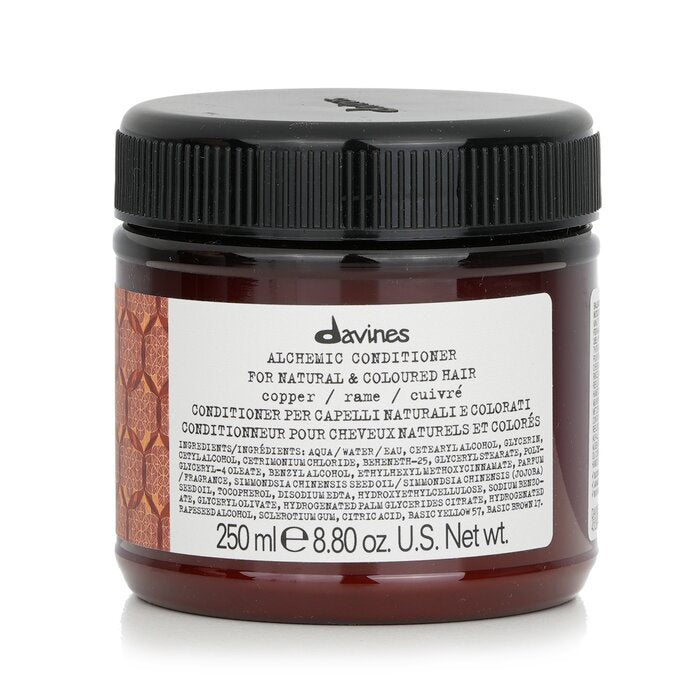 Davines Alchemic Conditioner, Copper (For Natural & Coloured Hair) 250ml/8.84oz hair conditioner for salon & home use