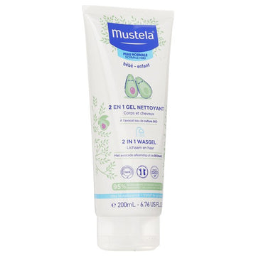 Mustela 2 In 1 Body & Hair Cleansing gel - For Normal Skin 200ml/6.76oz