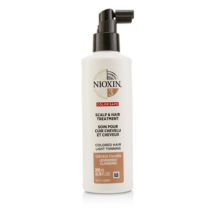 Nioxin Diameter System 3 Scalp & Hair Treatment (Colored Hair, Light Thinning, Color Safe) 200ml/6.76oz - perfect for hair treatment at home