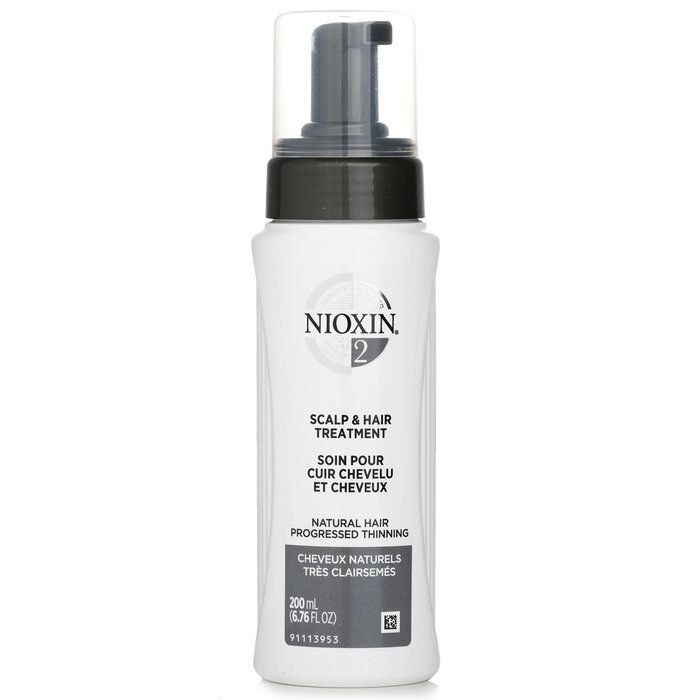 Nioxin Diameter System 2 Scalp & Hair Treatment (Natural Hair, Progressed Thinning) 200ml/6.76oz - perfect for hair treatment at home
