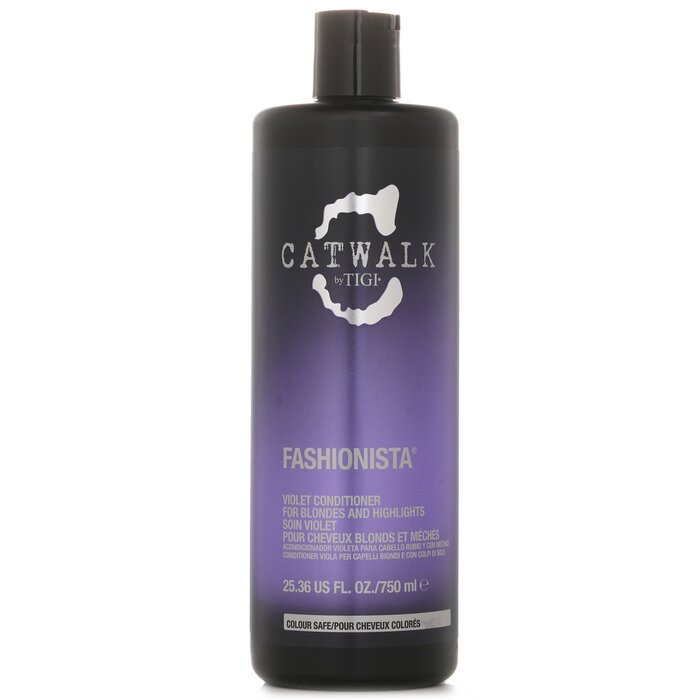 Tigi Catwalk Fashionista Violet Conditioner - For Blondes and Highlights (Cap) 750ml/25.36oz hair conditioner for salon & home use
