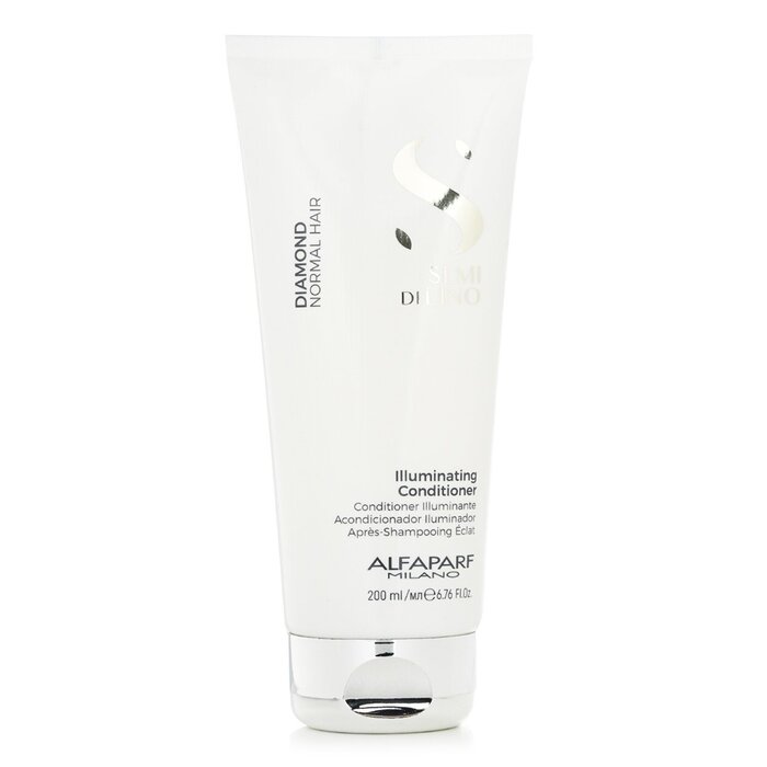AlfaParf Semi Di Lino Diamond Illuminating Conditioner (Normal Hair) 200ml/6.76oz hair conditioner for salon & home use
